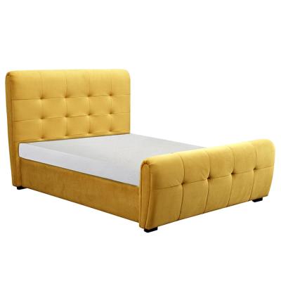 China Under Storage S With Mattress Modern King Frame Size Luxury Metal Bed for sale