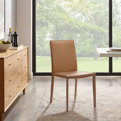 Chine Nouvelle chaise de chambre d'hôtel de conception écrivant à chaise de salon la salle à manger moderne en cuir à vendre