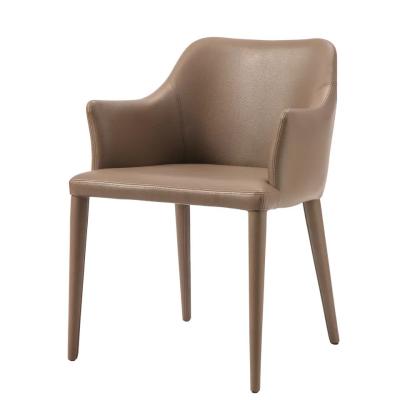 China leather Nontoxic Upholstered Side Chair , Abrasion Resistant Tufted Chairs Dining for sale