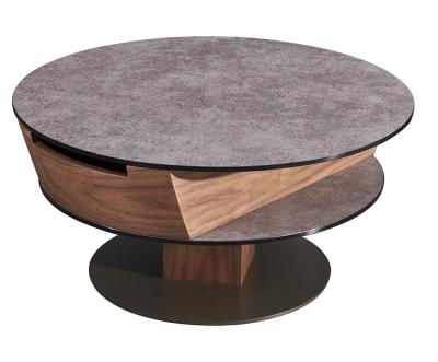 China Antiwear Ceramic Round Coffee Shop Table Lightweight For Restaurant for sale