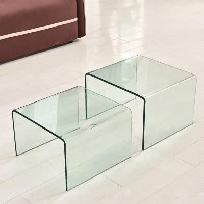 China Lightweight Coffee Cafe Tables Glass Material Multipurpose Practical for sale