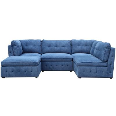 China Folding Fabric Modular Sectional Sofa Multifunctional 230x210x90CM for sale