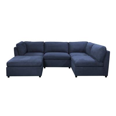 China Breathable Corner Modular Sofa , Anti Fading U Shaped Modular Sectional for sale