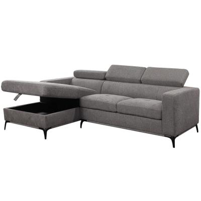 China Foldable Breathable Fabric Corner Couches , Wear Resistant Sofa L Shape Fabric for sale