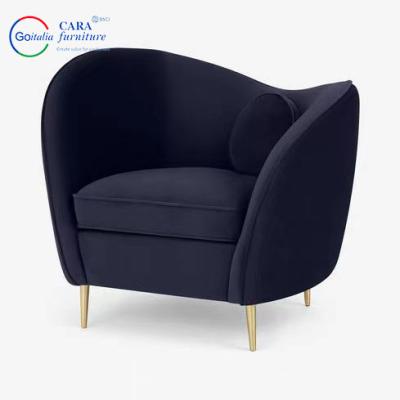 China Cost-Effectiveness Fabric Deep Colour Single Luxury Arm Chair Seating Chairs For Living Room for sale
