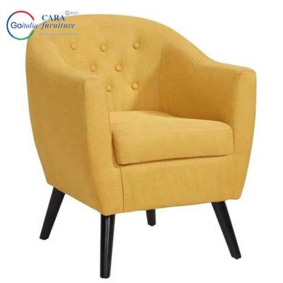 China Hot Sale Wooden Frame Furniture One Seat Multiple Colors Available Arm Chair Chairs For Living Room en venta