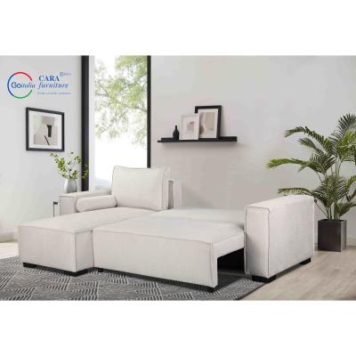 China Nordic Minimalist Style Fabric White Living Room Bedroom Sofa Corner Nordic Furniture Sofa Bed for sale
