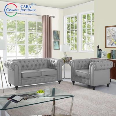 中国 Factory Direct Sale Low Price Customized Grey Bedroom Living Room Sofa Set Furniture Velvet 販売のため
