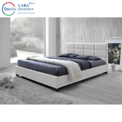 China 20000 Minimalist Design Wolid Wood Frame Double King Size White Home Bed Furniture For Bedrooms Te koop