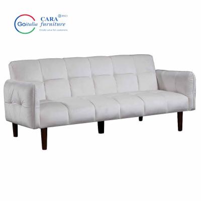 China 30019 Good Quality Fabric Wood Leg Living Room Bedroom Furniture Small Sofa Bed Cheap For Home Te koop