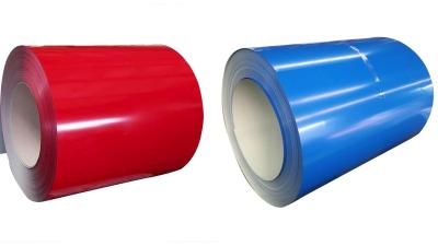China 600mm 26 GA 201 Painted Steel Coil In Red Color for sale