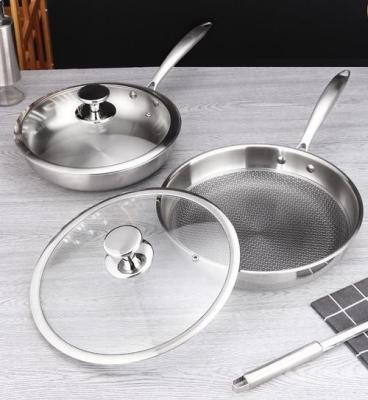 China Stainless Steel Fry Pans and Skillets for sale