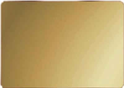 China Yellow Gold Colored Sheet Metal , Width 600 - 1500mm Stainless Steel Decorative Panels for sale