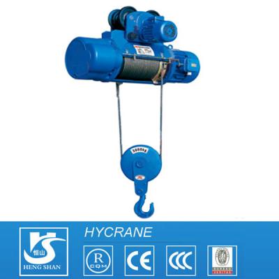 China Slow/High Speed Electric Wirerope Hoist 0.5 Tons Electric Hoist for Crane for sale