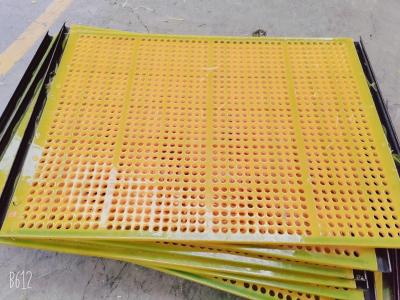 China Tensioned  Urethane Coated Sieve Plate For Stone Screening for sale