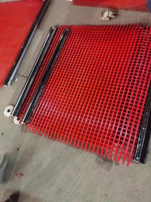 China Steel Wire Rope Core Polyurethane Mesh Self Cleaning Polyurethane Screen Mesh for sale