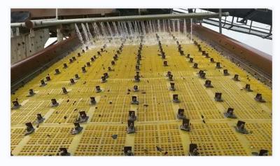 China Rectangular modulaire polyurethaan schermmaas voor steengroeve rubber spanning scherm Te koop