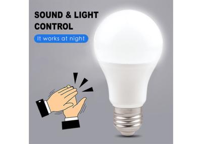 China ROHS 9W Sensor Energy Saving LED Bulb Dia60*110mm Sound Control for sale