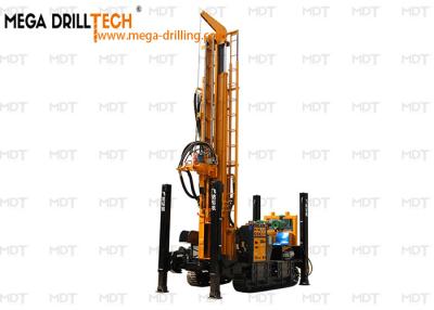 China Double Motor Drive Rotation Water Well Drilling Rig With Triple Gear Pump Te koop