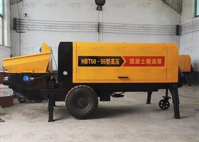 China MDT-50 55KW Portable Concrete Mixer Machine Small Size Yellow Color for sale
