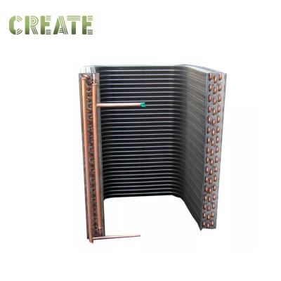 China 40mm Aluminum Fin Heat Exchanger Copper Finned Tube Heat Exchanger for sale