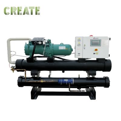 China Hotels Water Cooling Chiller Nickel Sea Water Cooled Chiller for sale