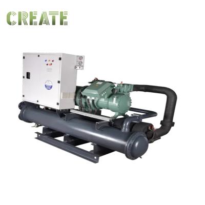 China Refrigerant Water Cooling Chiller Screw Titanium Water Cooled Industrial Chiller for sale