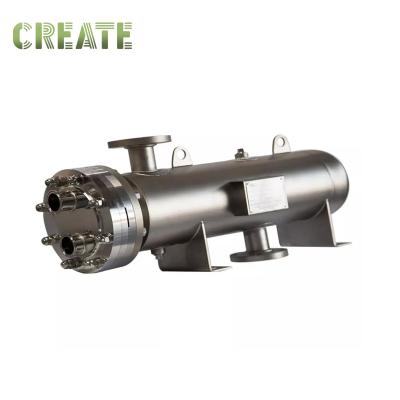 China Titanium Shell And Tube Type Condenser PVC Seawater Steel Coil Heat Exchanger for sale