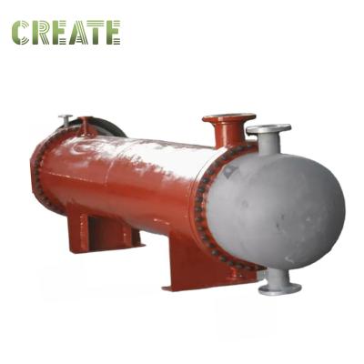 China Aço inoxidável Trocador de calor de água do mar Condensador resfriado de água do mar à venda