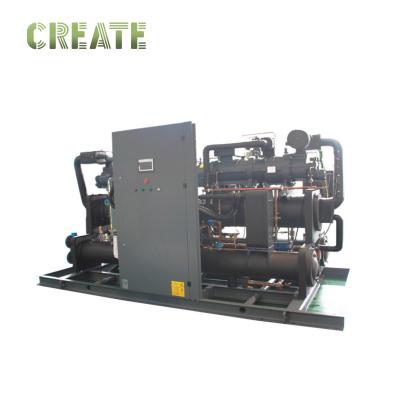 China Water Cooled Scroll Chiller Compressor Condenser PLC ​Energy Saving for sale