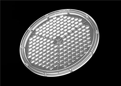 China Round Type 90 Degree LED Lens 180 In 1 Elliptical Spot Pattern With Gasket for sale