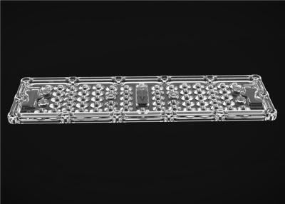 China Rectangular Type LED Light Lens 64 In 1 80*150 Degree Lighting Angle With Heat Sink for sale