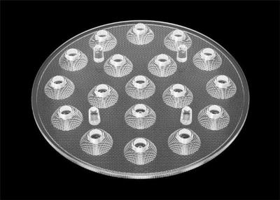 China Alto transparente material de las lentes PMMA de la óptica del brillo LED para la lámpara del punto del LED en venta