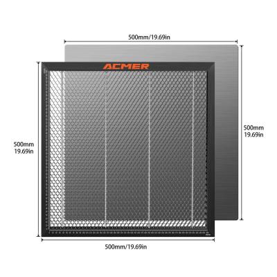 中国 ACMER レーザー ハネコム ベッド 500X500MM 大面積 メタル ハネコム レーザー ベッド 販売のため