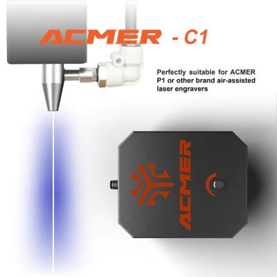 China SPCC Laser Engraver Air Assist Pump 12V 24W 10 - 30L/Min Fluxo de ar ajustável à venda