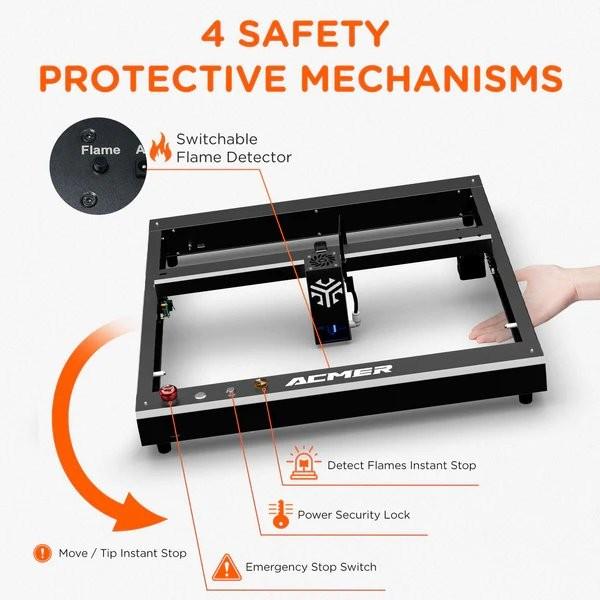 Quality 33W Integrated Laser Cutter Machine 30000mm/Min With Automatic Laser Air Assist for sale