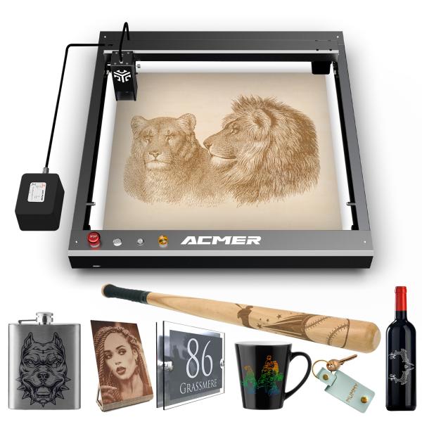 Quality 36W Laser Engraver And Cutter Diode Laser Wood Engraver Machine For Baseball Bat for sale