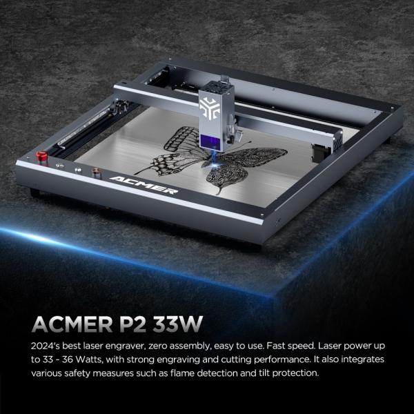 Quality 33W Wood Desktop Laser Engraver And Cutter High Speed 30000mm/min for sale
