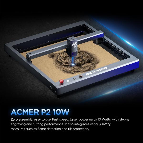 Quality 30000mm/Min High Speed Laser Engraving Machine Desktop 10W Diode Laser Engraver for sale