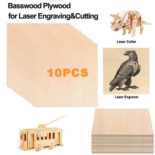Quality Laser Engraving Basswood Plywood Sheets Eco Friendly for staining painting for sale