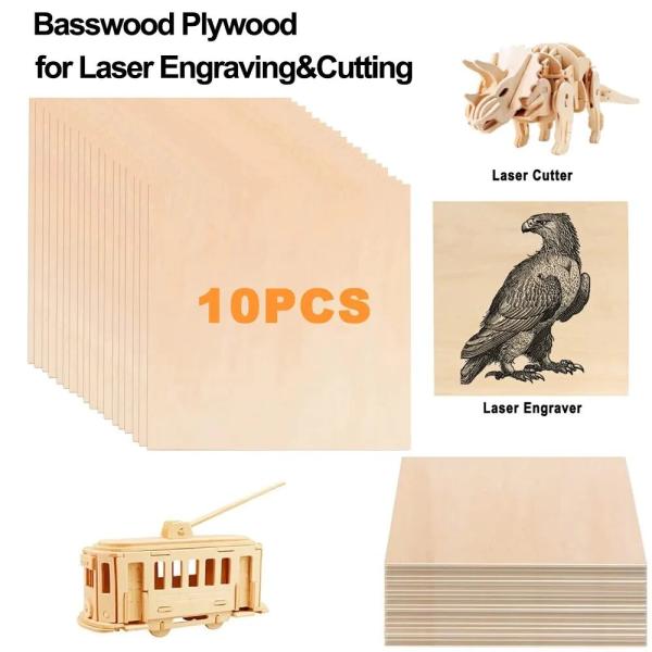 Quality Laser Engraving Basswood Plywood Sheets Eco Friendly for staining painting cutting for sale