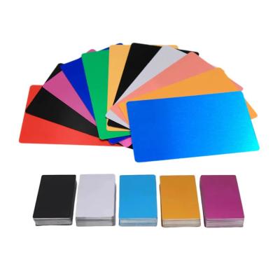 China Laser Engraved Anodized Aluminum Business Cards Portable 0.5mm - 0.8mm Thickness for sale