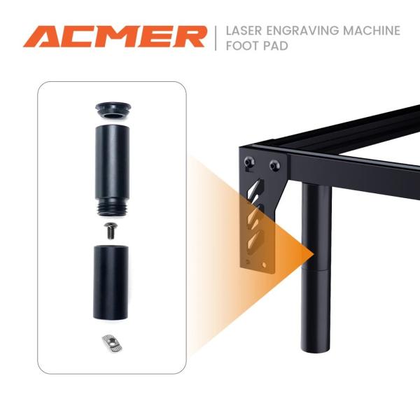 Quality Metal Heightening Laser Engraver Riser Black Color For ACMER Laser Engraving for sale