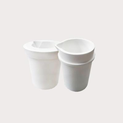 China Dia 85mm High Temperature Ceramic Crucible For Melting Platinum for sale