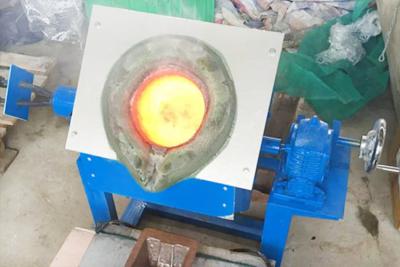 China ISO 35kw Bronze Induction Melting Furnace 10kg Metal Melting Furnace for sale