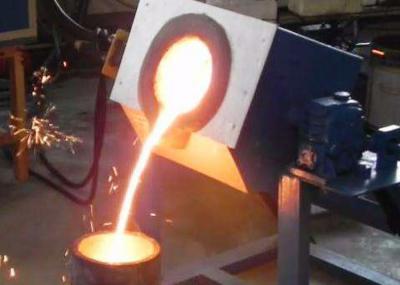 China cobre 50kg que derrete o forno da fornalha de derretimento da indução da frequência média 45 quilowatts 1300 graus à venda