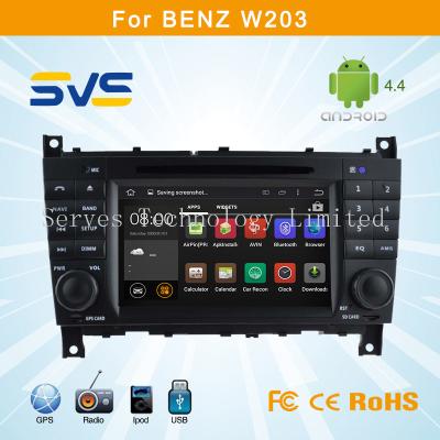 China Android 4.4.4 car dvd player for Benz W203 car radio gps navigation system china supplier for sale