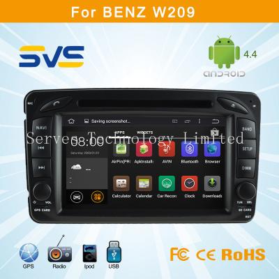 China Android 4.4.4 car dvd player for Benz W209 car radio gps navigation system china supplier for sale