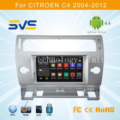 China Android 4.4 car dvd player with GPS for CITROEN C4 2004-2012 with bluetooth radio usb TV for sale