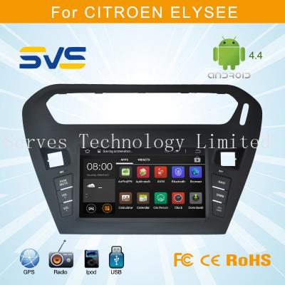 China Android 4.4 car dvd player with GPS for CITROEN Elysee 2013 2014 / Peugeot 301 USB 3G wifi for sale